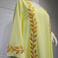 Women's Embroidered Abaya Dress with Scarf