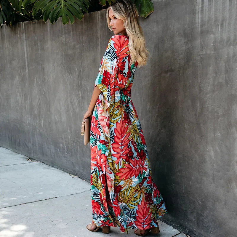 Women's Bohemian Printed Beach Kaftan