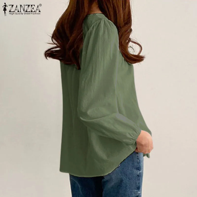 Women's Elegant O-Neck Blouse