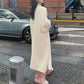 Women's Faux Mink V-Neck Long Cardigan Coat