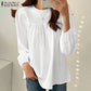 Women's Elegant O-Neck Blouse