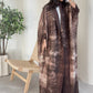 Women's Pleated Open Abaya Maxi Dress
