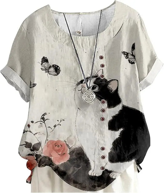 Women's Animal & Floral Print Tunic