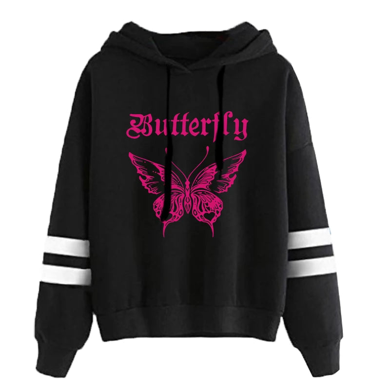 Women's Butterfly Print Hoodie