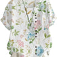 Women's Floral Cotton-Linen Tunic