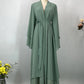 Chiffon Open Abaya Kaftan for Women