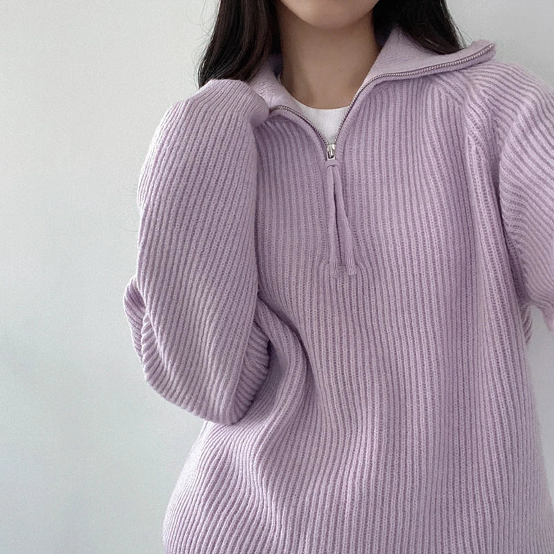 Women's Korean Turtleneck Pullover Sweater
