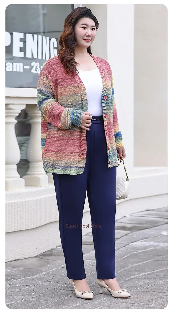 Women's Plus-Size High-Waist Pencil Pants