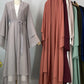Chiffon Open Abaya Kaftan for Women