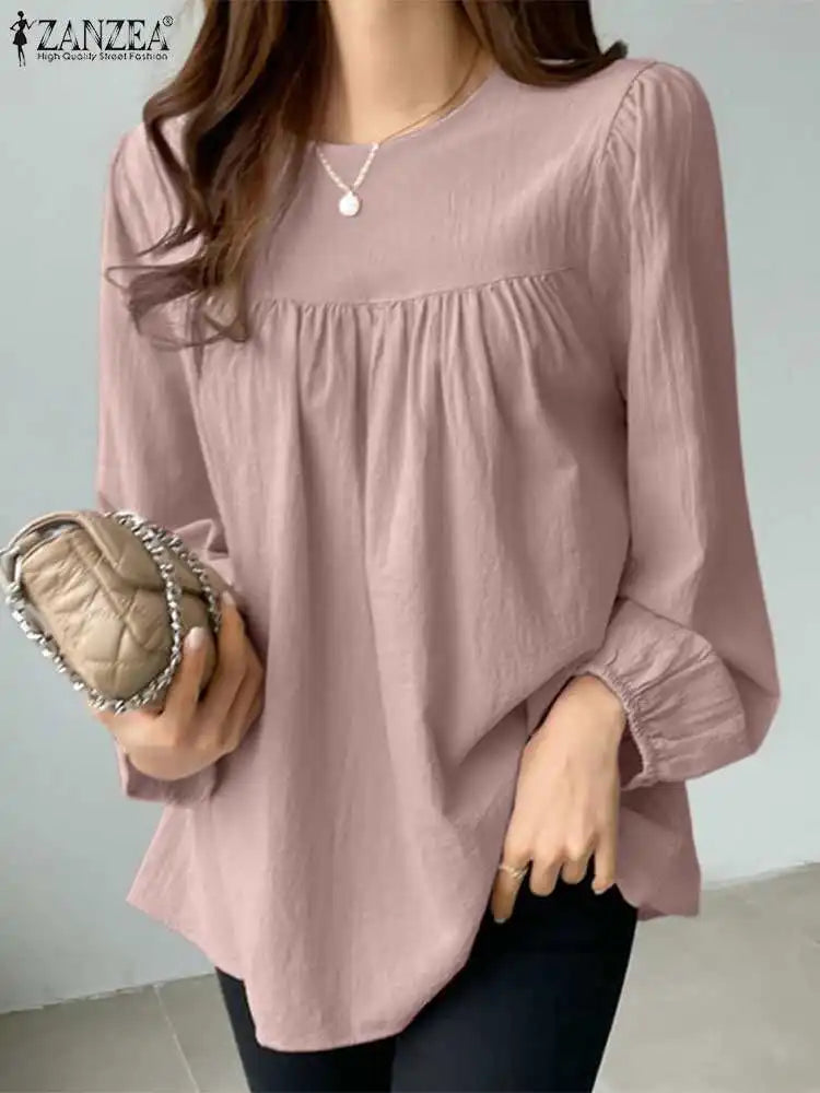 Women's Elegant O-Neck Blouse