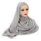 Large Plain Modal Hijab