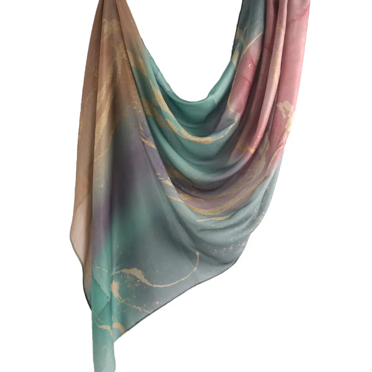 Watercolor Tie-Dye Cotton Hijab