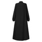 Women's Zipper Front Abaya Kaftan Dress