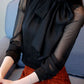 Women's Turtleneck Chiffon Blouse