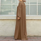 Women's Zipper Front Abaya Kaftan Dress
