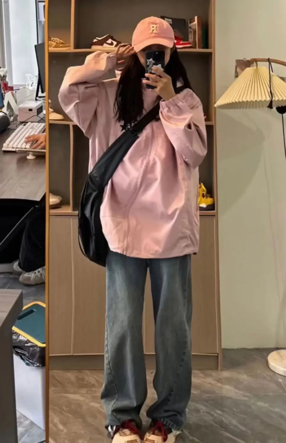 Women's Pink Korean Gorpcore Jacket