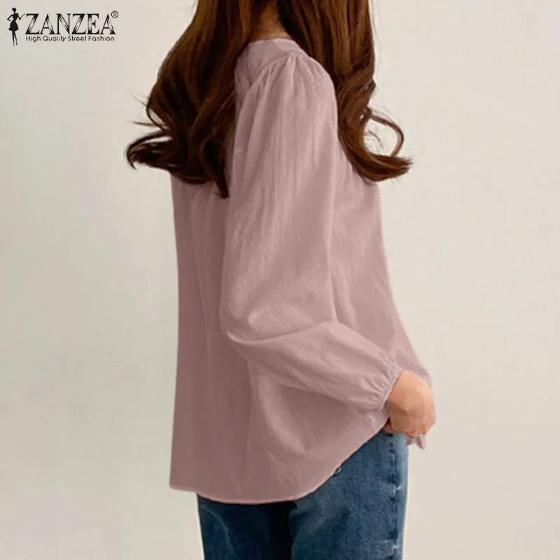Women's Elegant O-Neck Blouse