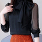 Women's Turtleneck Chiffon Blouse