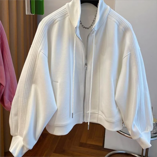 Women's Striped College Track Jacket