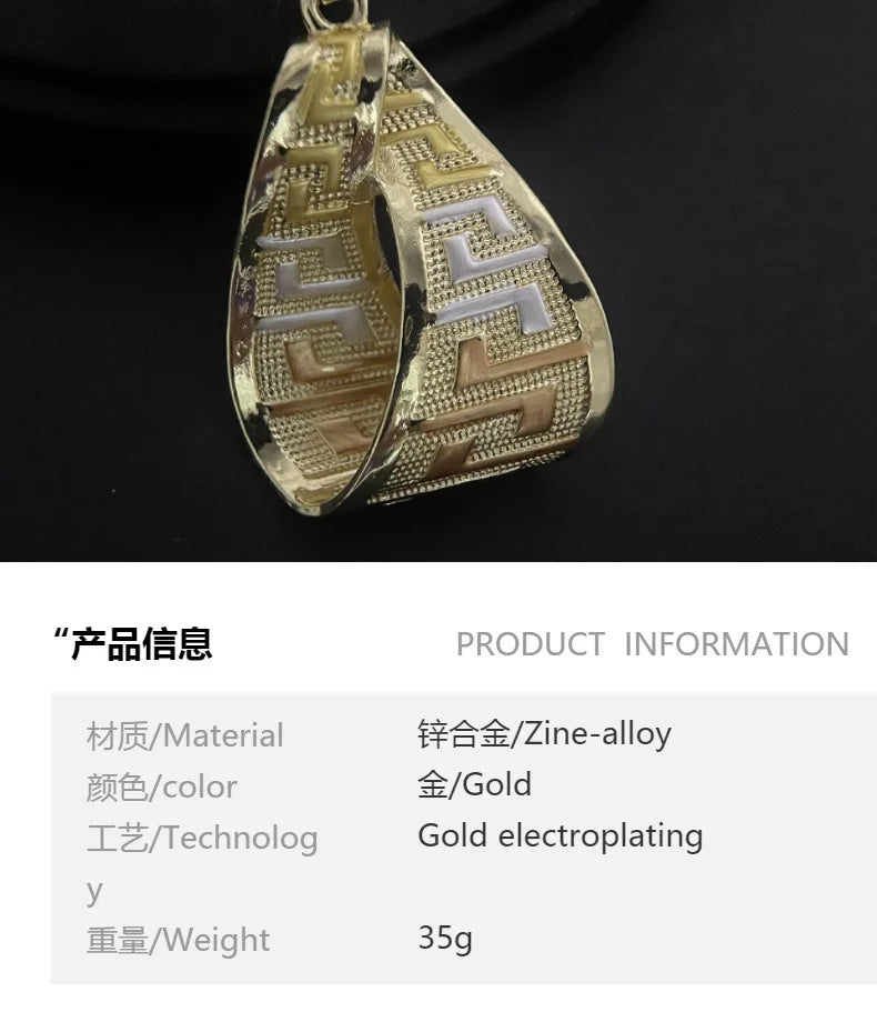 Luxury 18K Gold Plated Jewelry Set