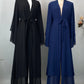 Chiffon Open Abaya Kaftan for Women