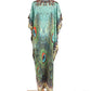 Women's Peacock Print Beach Kaftan