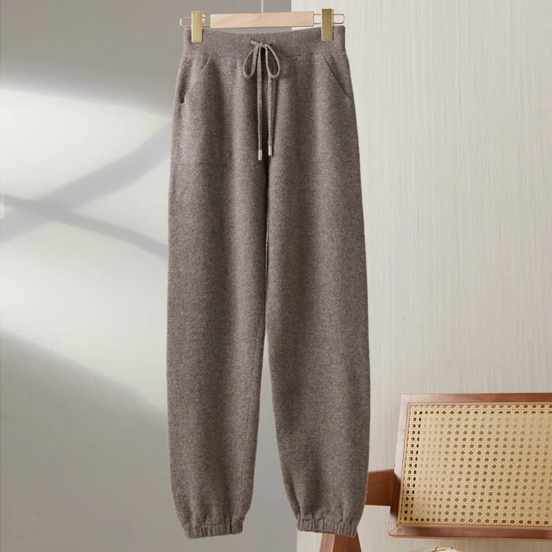 Women's Wool Slim-Fit Winter Pants