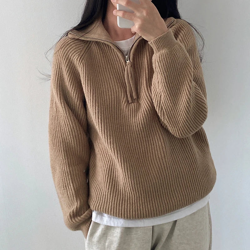 Women's Korean Turtleneck Pullover Sweater