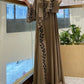 Women's Embroidered Abaya Dress with Scarf