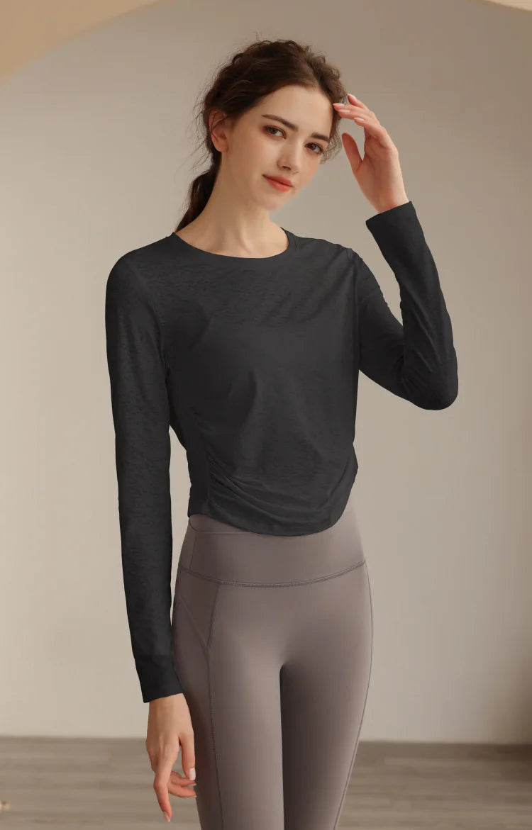 Women's Long Sleeve Slim Yoga Top