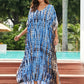 Plus-Size Women's Beach Kaftan Cover-Up