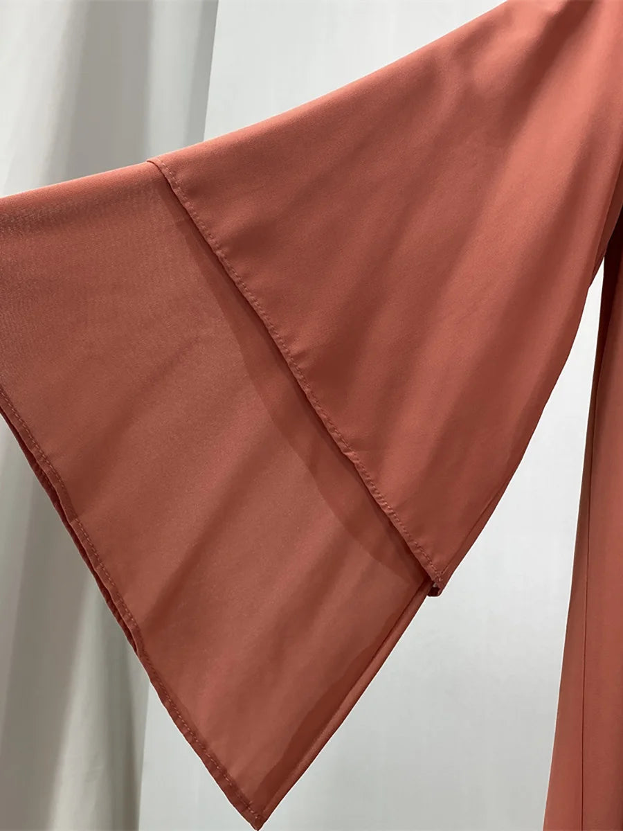 Chiffon Open Abaya Kaftan for Women