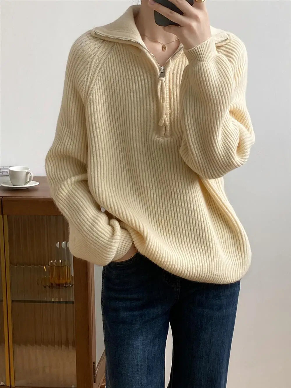 Women's Korean Turtleneck Pullover Sweater