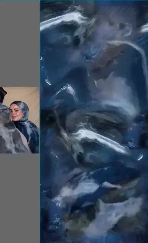 Watercolor Floral Cotton Hijab