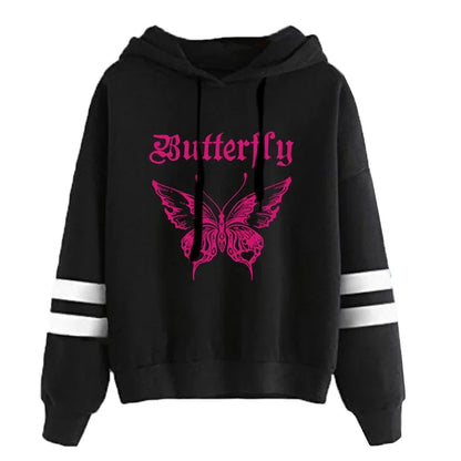 Women's Butterfly Print Hoodie