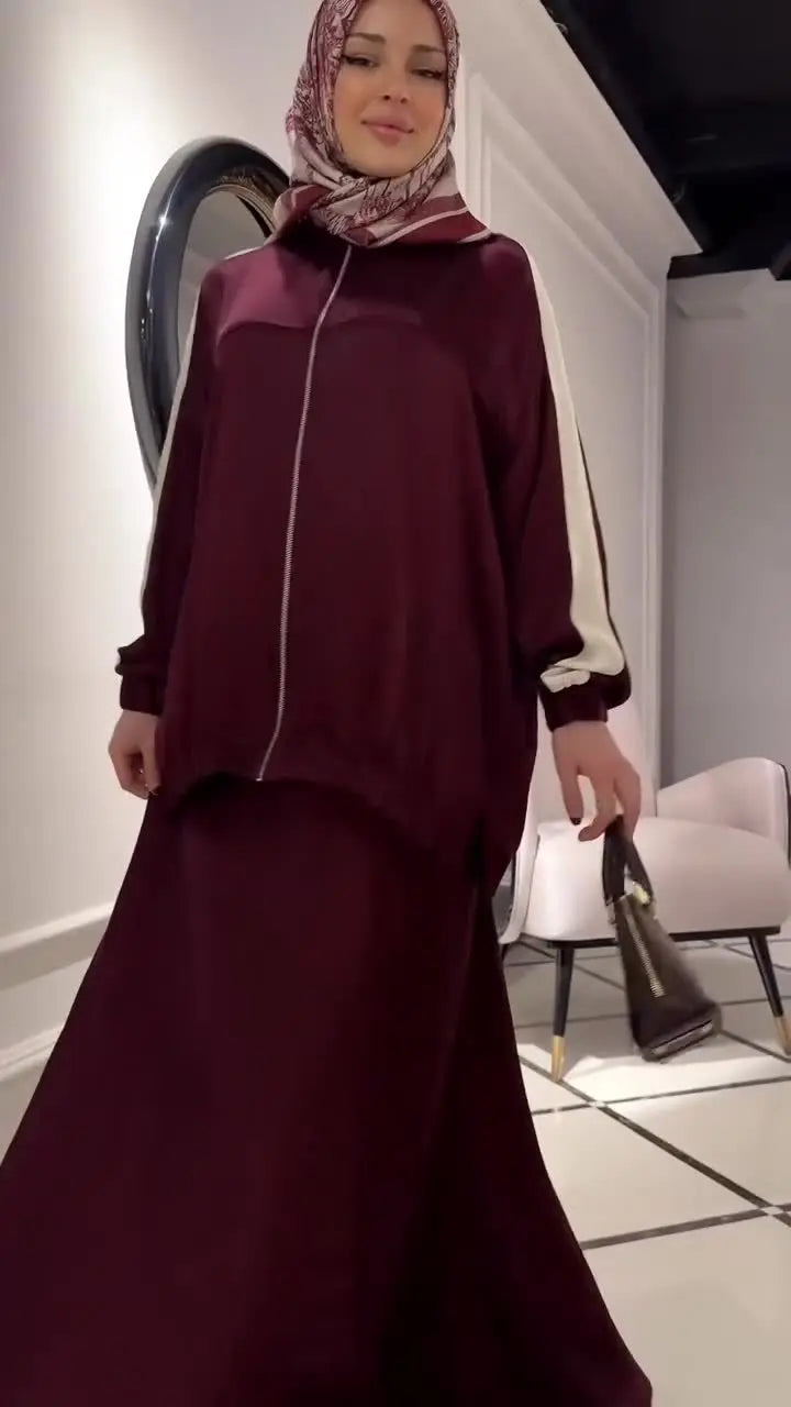 Women's Muslim Jacket & Skirt Set