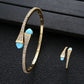 Gold Resin Bracelet & Ring Set