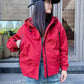 Plus-Size Hooded Windbreaker Jacket