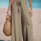 Women's Wide-Leg Drawstring Summer Pants