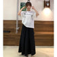 Women's High-Waist A-Line Midi Skirt