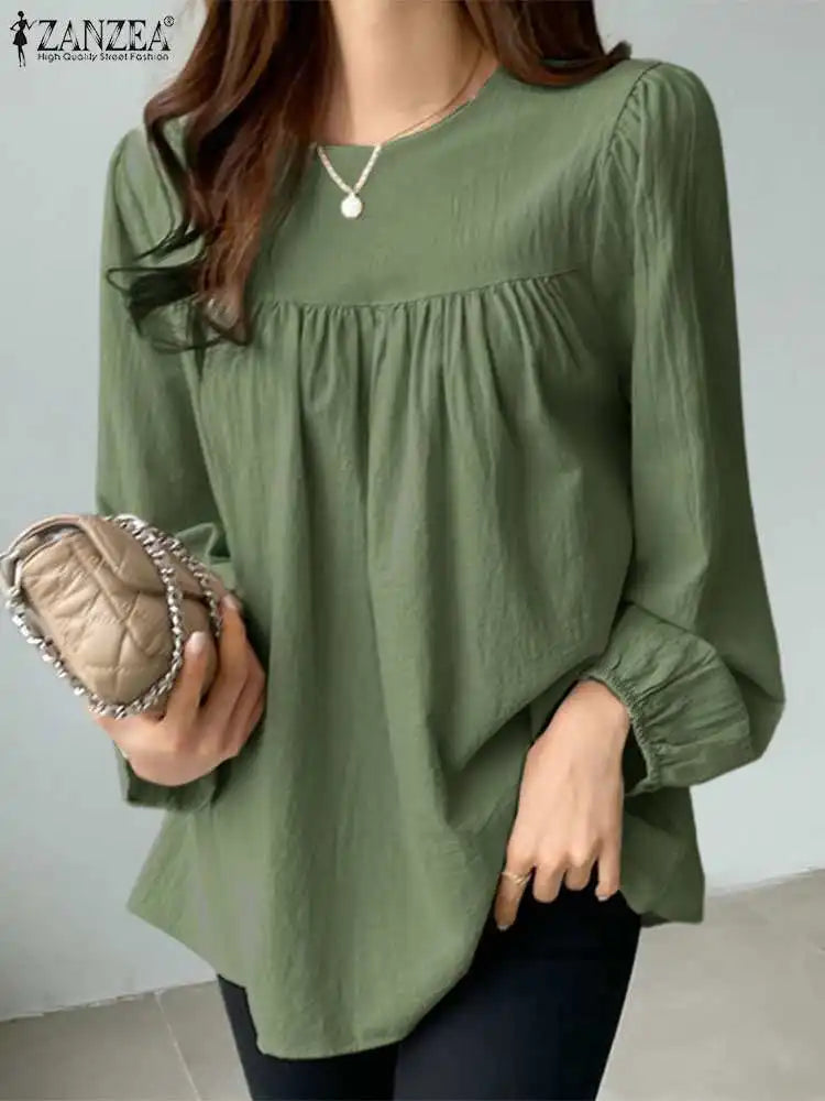 Women's Elegant O-Neck Blouse