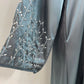 Handmade Beaded Open Abaya with Belt