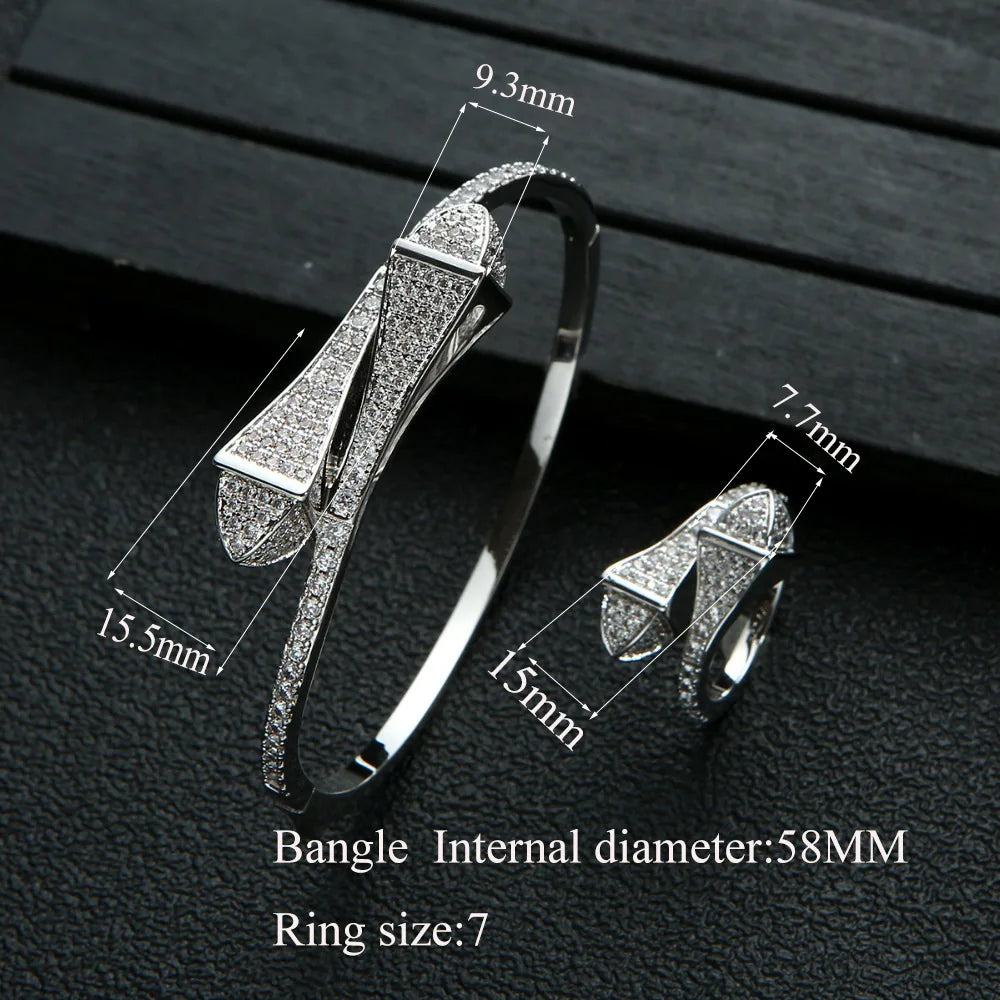 Gold Resin Bracelet & Ring Set