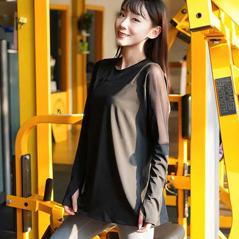 Women's Long Sleeve Quick-Dry Sports Top