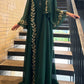 Women's Embroidered Abaya Dress with Scarf