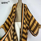 Boho Stripe Kimono Beach Cardigan