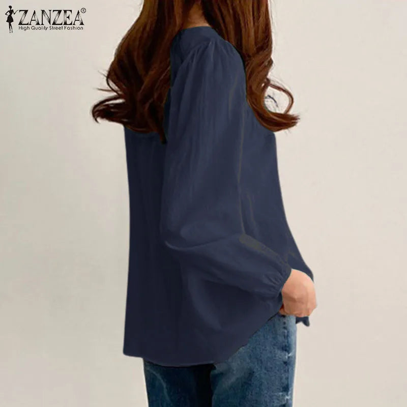 Women's Elegant O-Neck Blouse