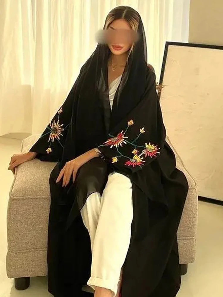 Floral Embroidery Falah abaya