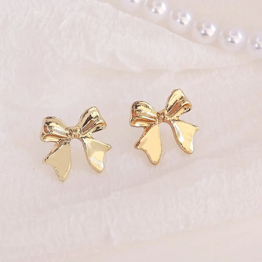 Bow & Gold Earrings Set