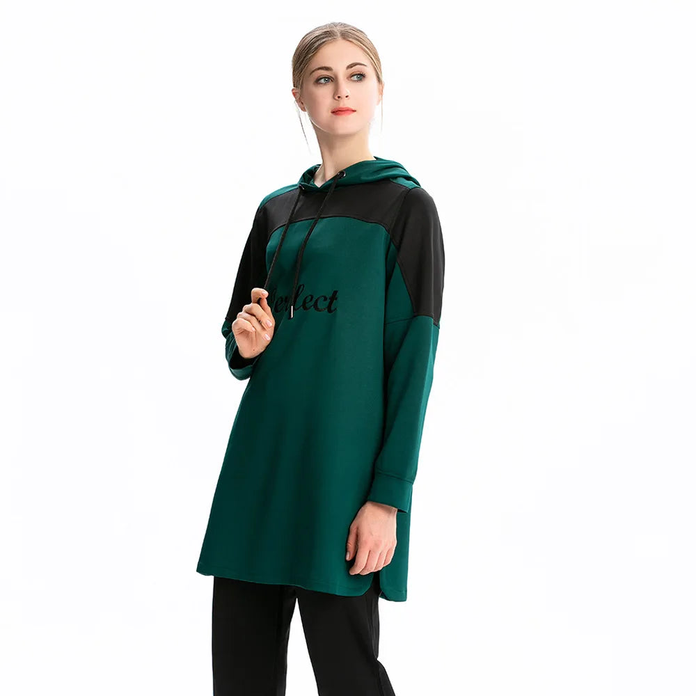 Women's Loose Hooded Kaftan Sweater